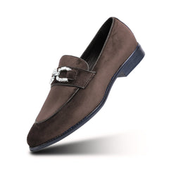 Monkstory Velvet Crystal Bit Loafers – Royal Brown