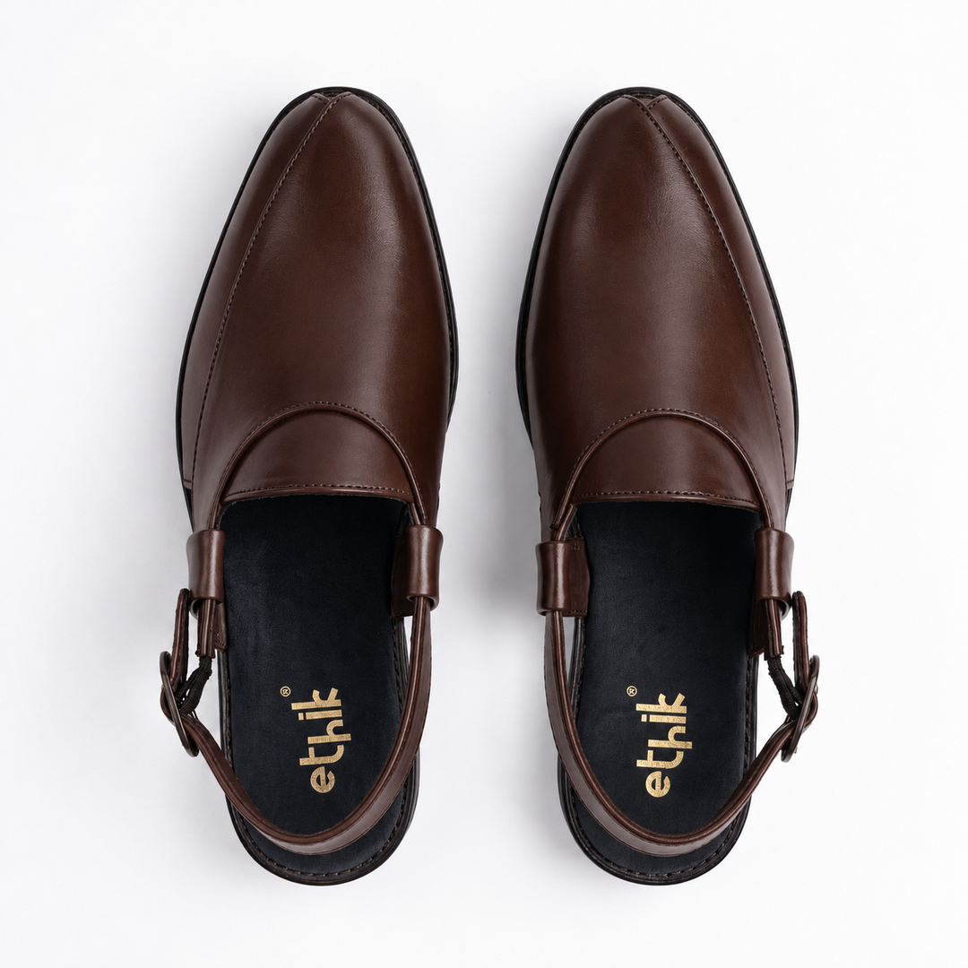 Utsav Brown Peshawari Sandal
