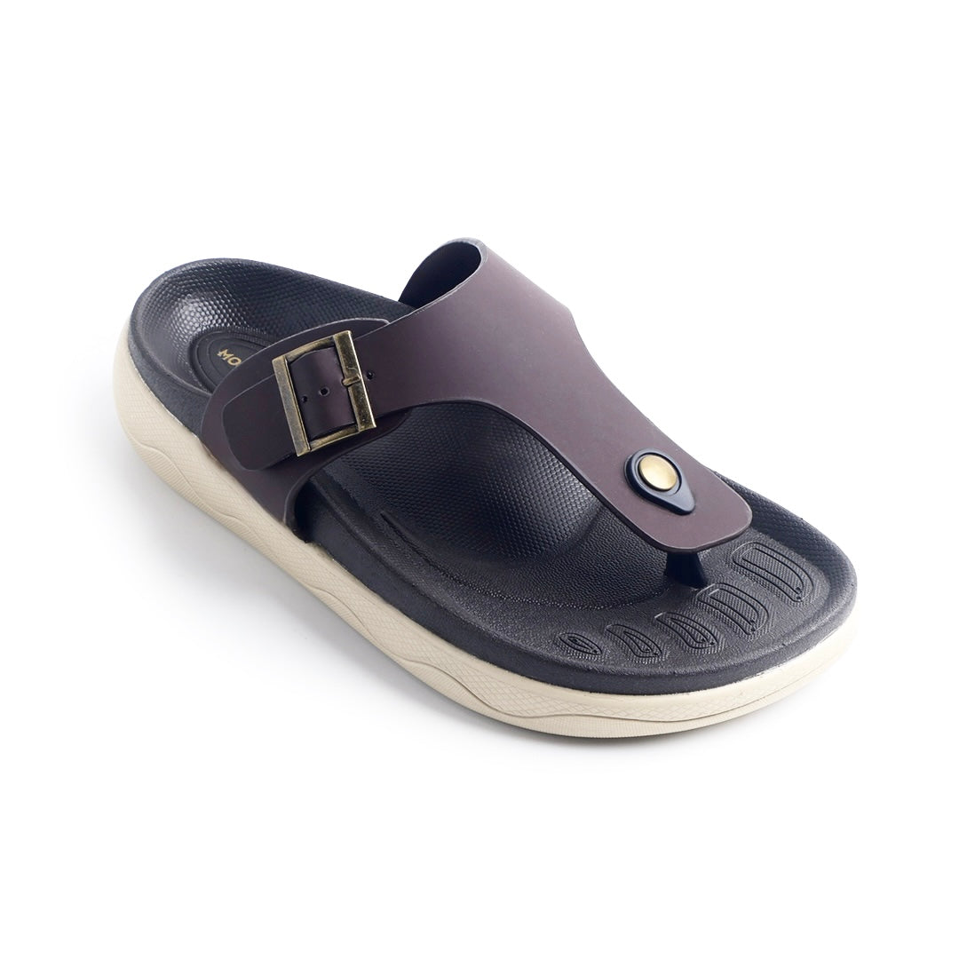 Monkstory Escape Buckle Thong Sandals – Dark Brown