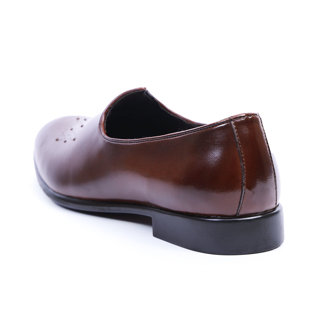 Monkstory Studded Mojari – Burnished Brown