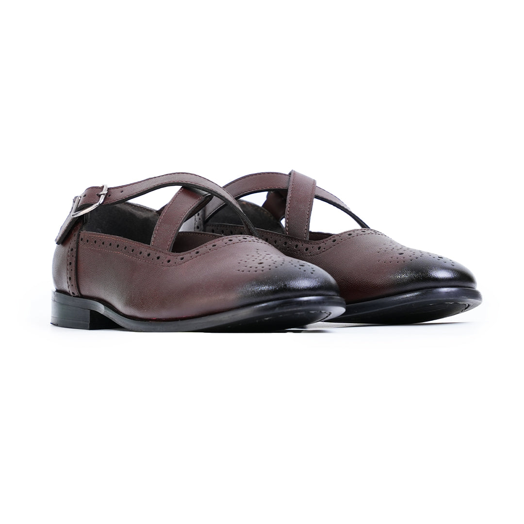 Monkstory X-Strap Peshawari Sandals - Brown