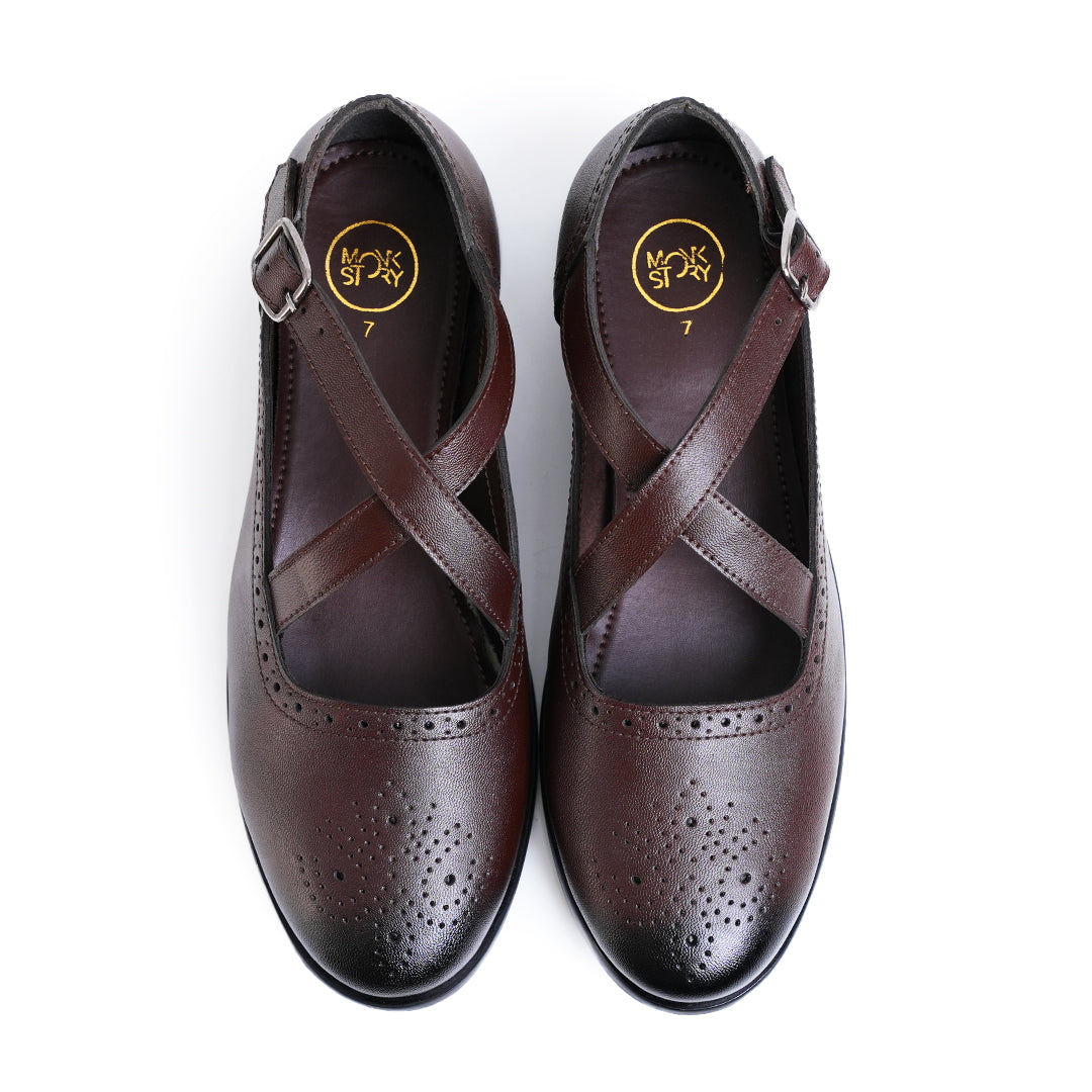 Monkstory X-Strap Peshawari Sandals - Brown