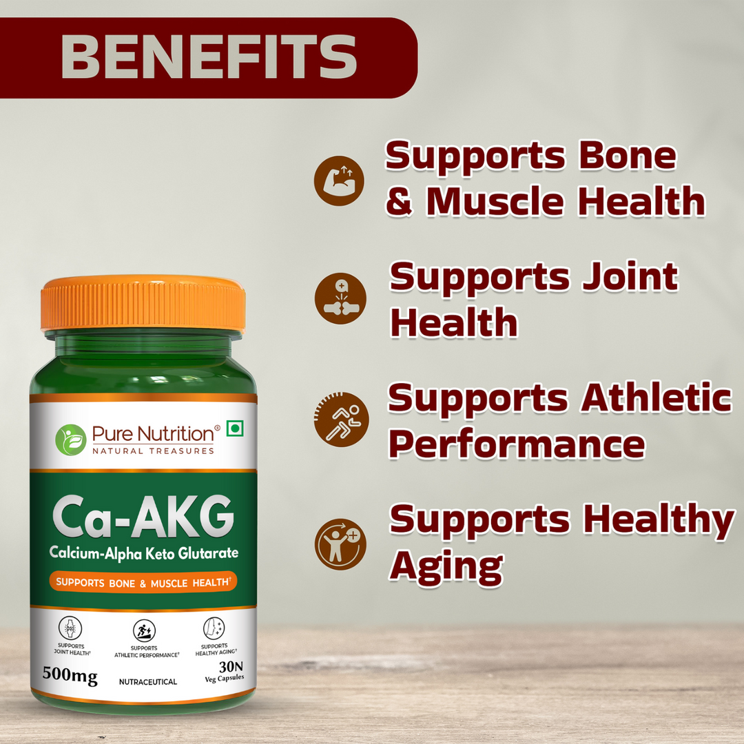 Ca-AKG  Calcium Alpha-Ketoglutarate 500mg | Bone & Joint Health