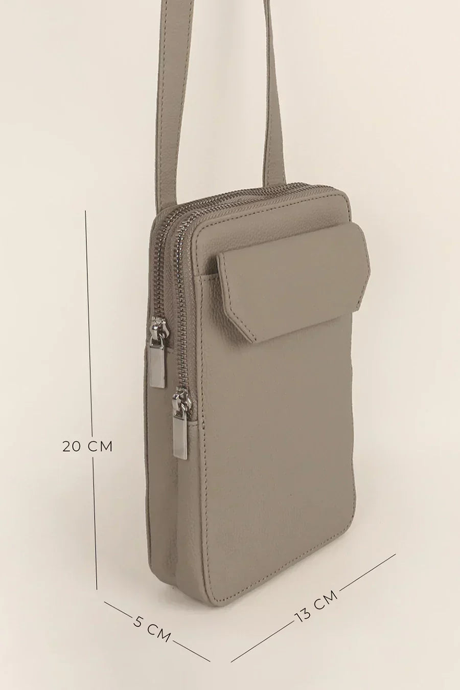 Vertical Vegan Leather Mobile Pouch