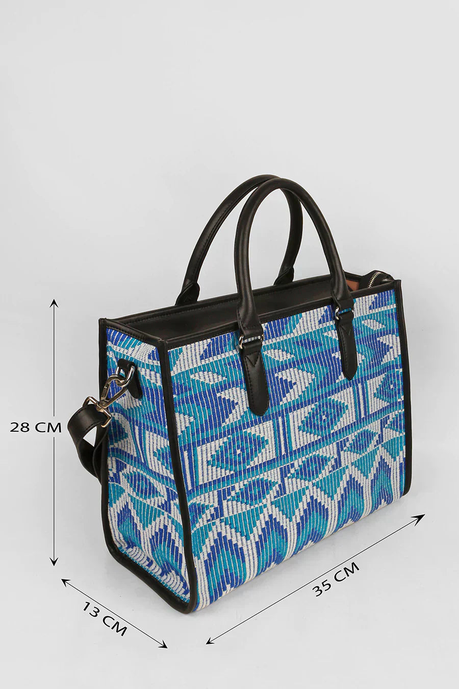 Charlotte Handloom Box Tote Bag