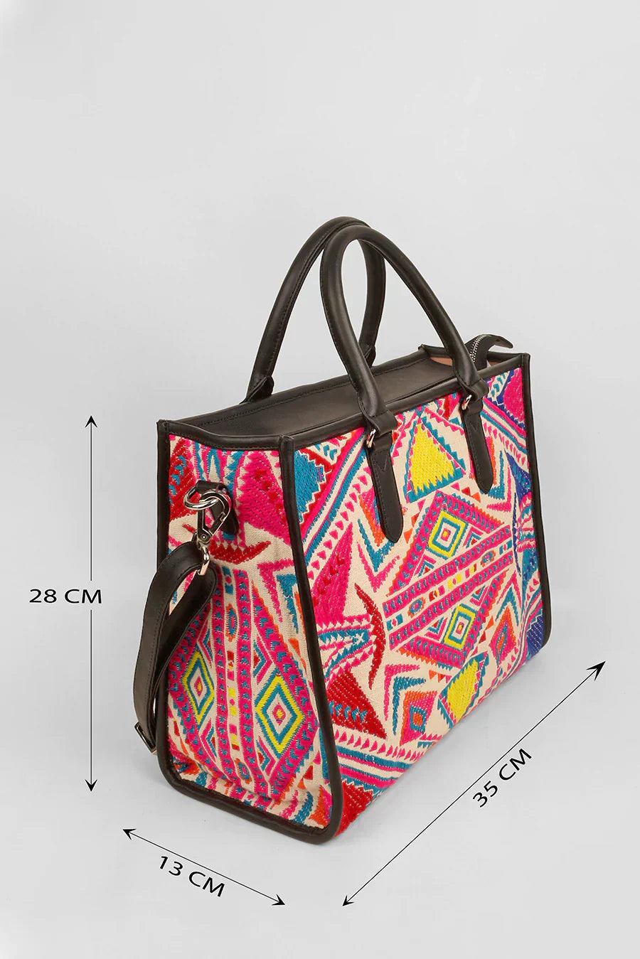 Charlotte Handloom Box Tote Bag