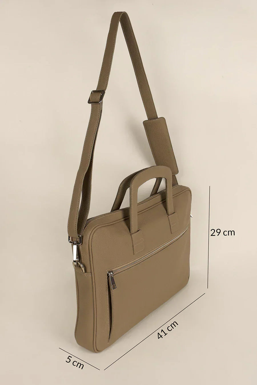 The House of Ganges - Knox 15 Inch Vegan Leather Laptop Bag