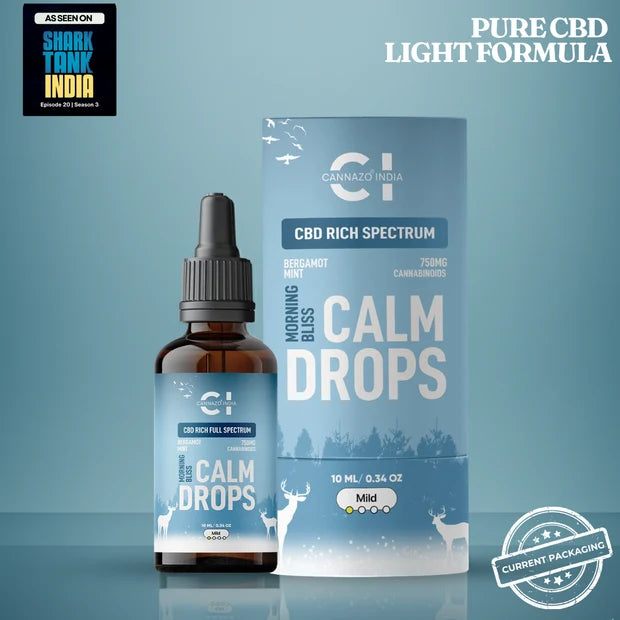 CannazoIndia Calm Drops: for Stress, Anxiety and Mood Support