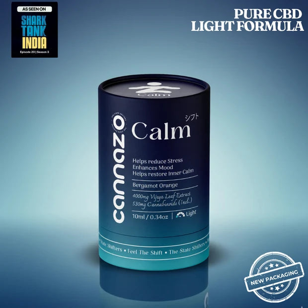 CannazoIndia Calm Drops: for Stress, Anxiety and Mood Support