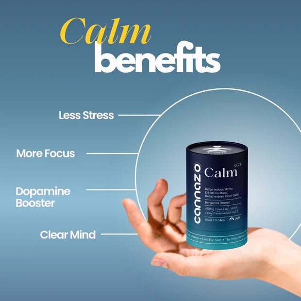CannazoIndia Calm Drops: for Stress, Anxiety and Mood Support