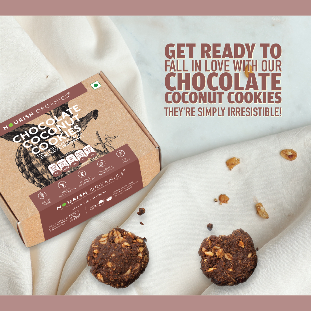 NOURISH ORGANICS Holiday Superfood Cookies Box | Healthy Gifting Pack of 4