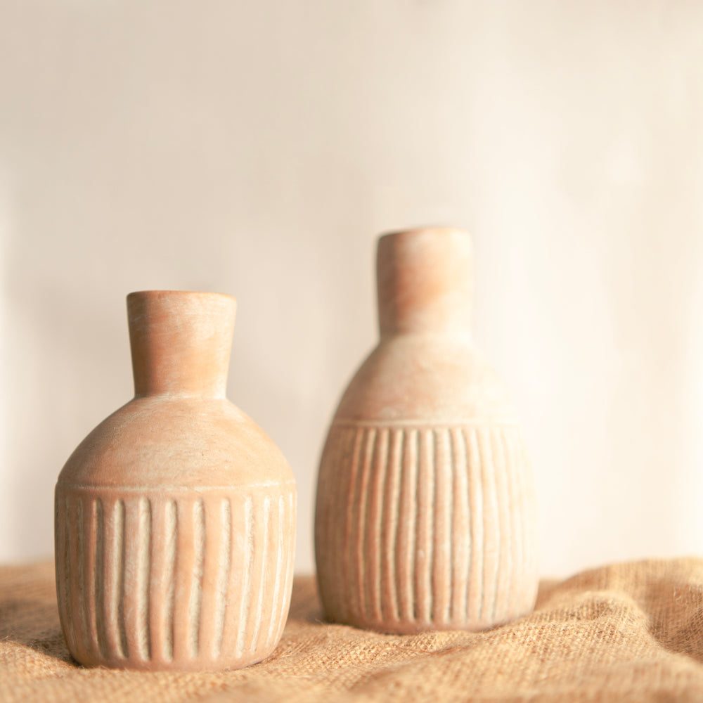Old World bloom vase set of 2