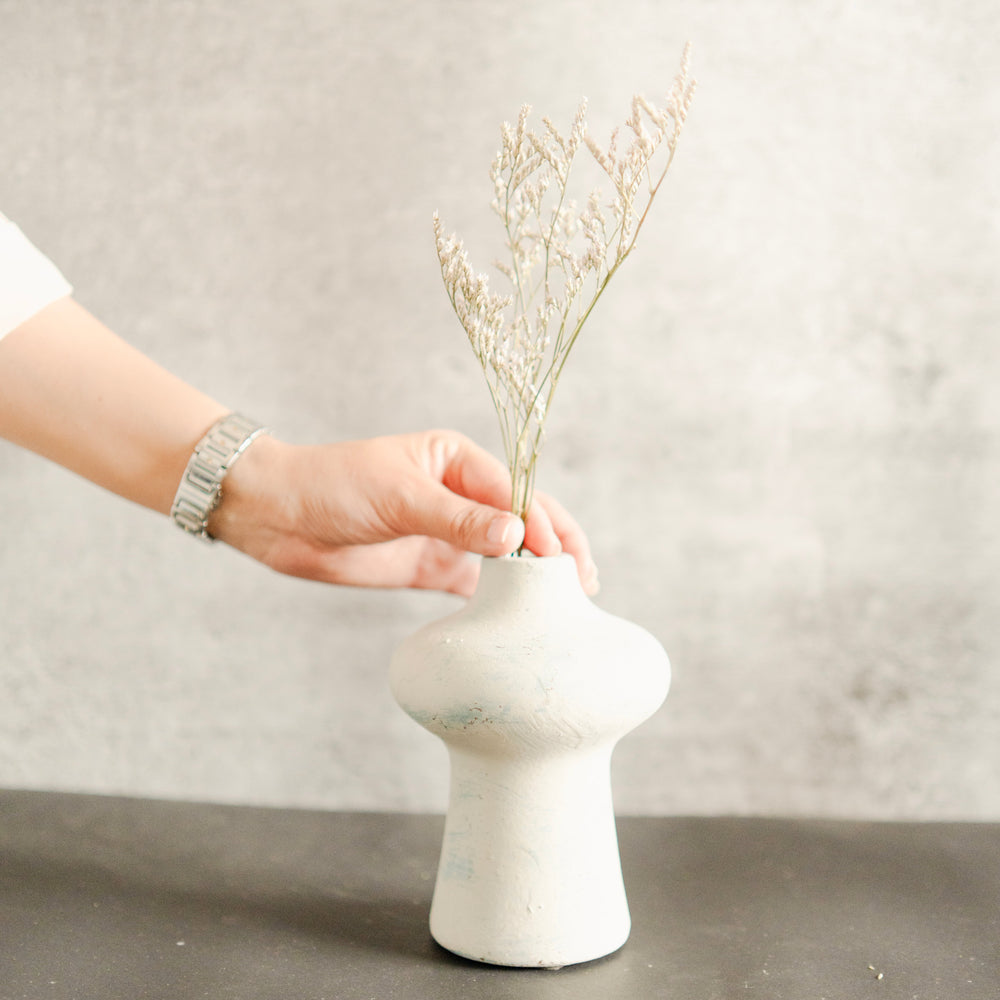 Indigo Whisper Vase Small | Luxury Porcelain Décor
