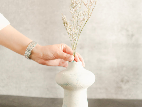 Artecasa Indigo Whisper Vase Small | Luxury Porcelain Décor