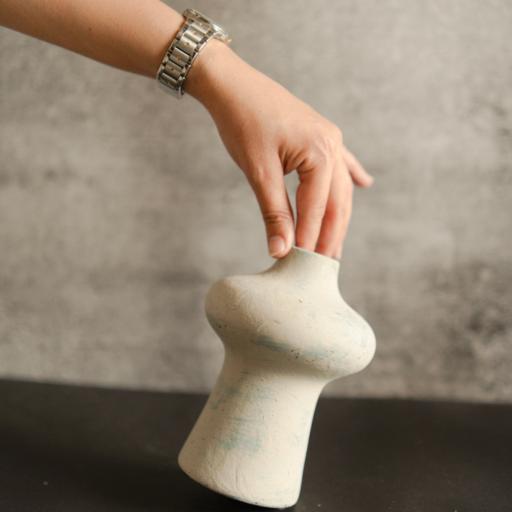 Artecasa Indigo Whisper Vase Small | Luxury Porcelain Décor