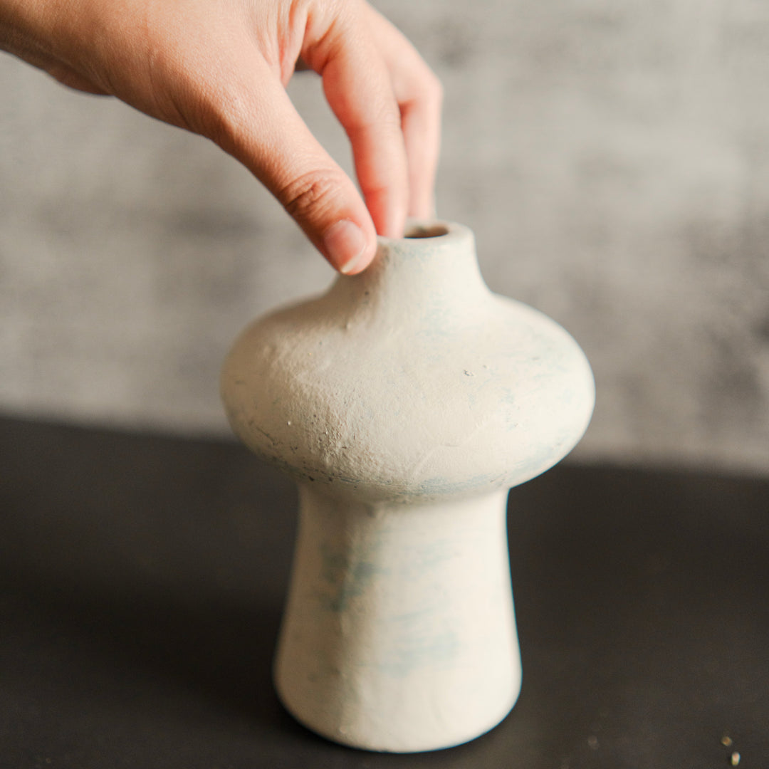 Indigo Whisper Vase Small | Luxury Porcelain Décor - https://artecasa.in/