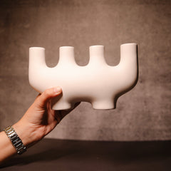 Color Mud White creative candlestand