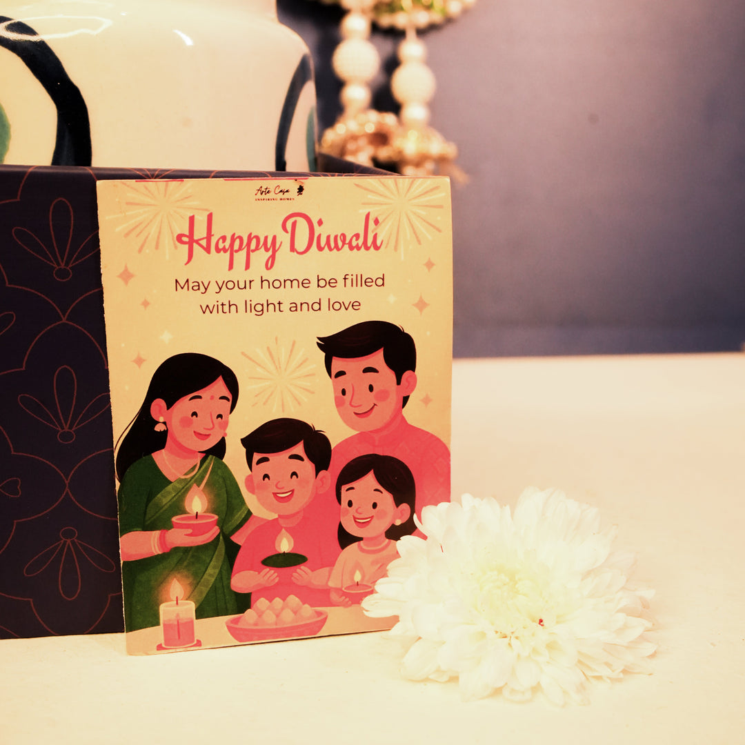 Nazar Suraksha Diwali Gift Box | Evil Eye Festive Hamper with Breakfast Set & Decor – ArteCasa