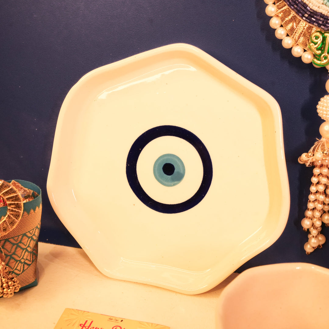Nazar Suraksha Diwali Gift Box | Evil Eye Festive Hamper with Breakfast Set & Decor – ArteCasa