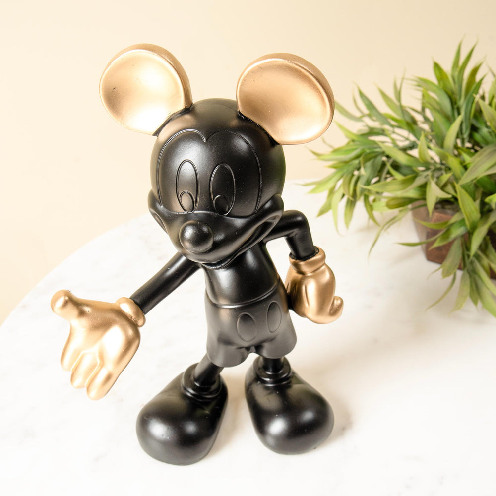 Mickey’s Delight Resin Showpiece | Black Gold Décor