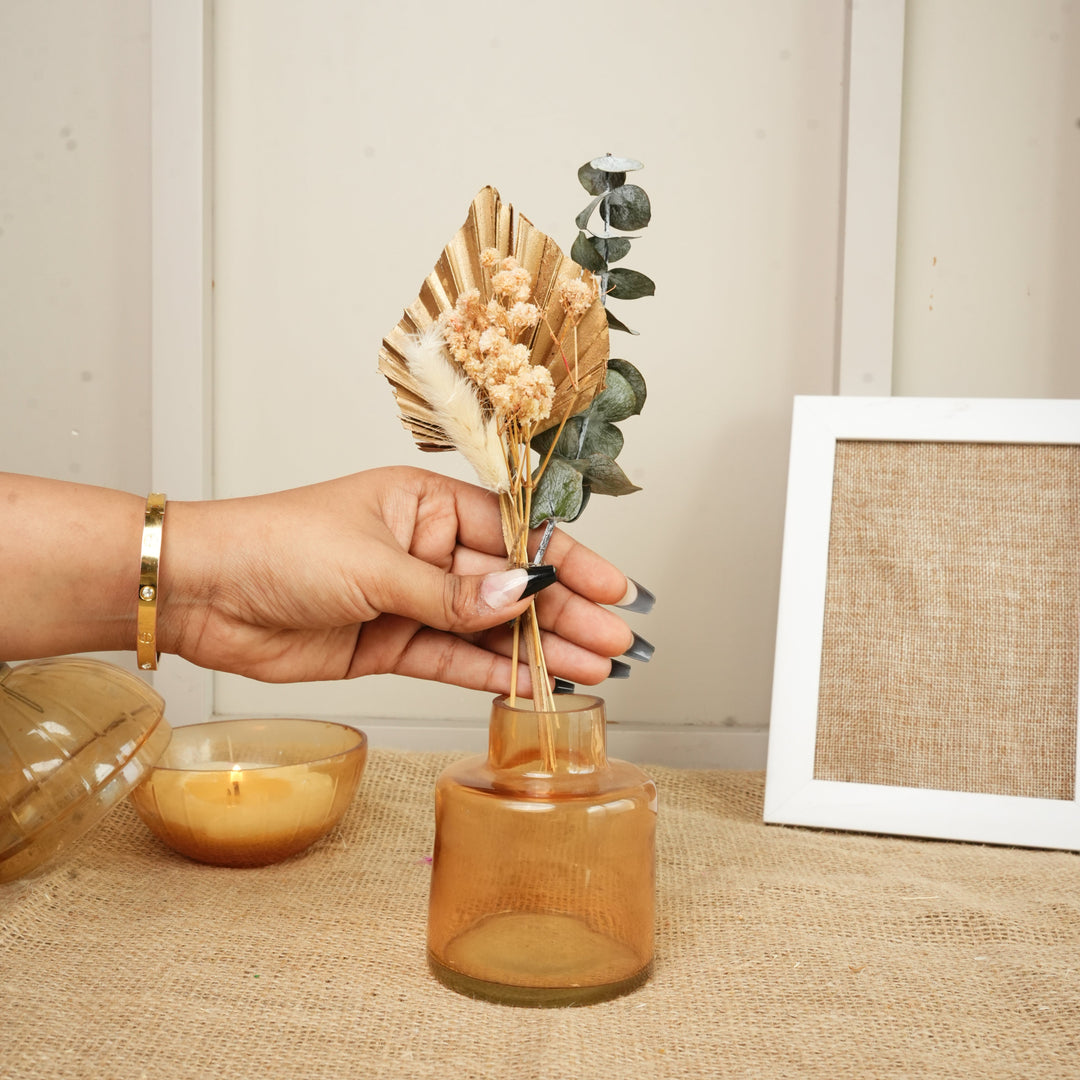 Earth Essence Vase with Dried Flowers | Elegant Home Décor