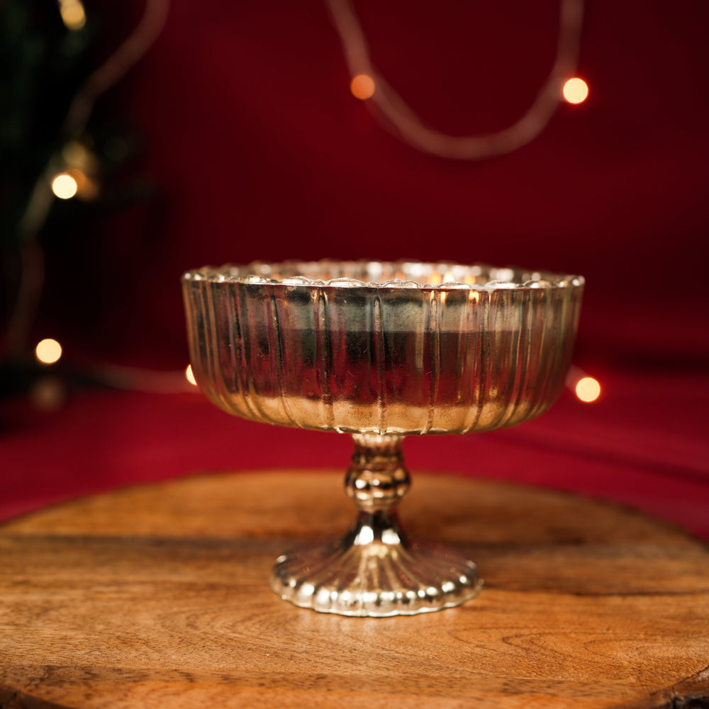 Silver Aura Candle | Elegant Tea Light House Décor