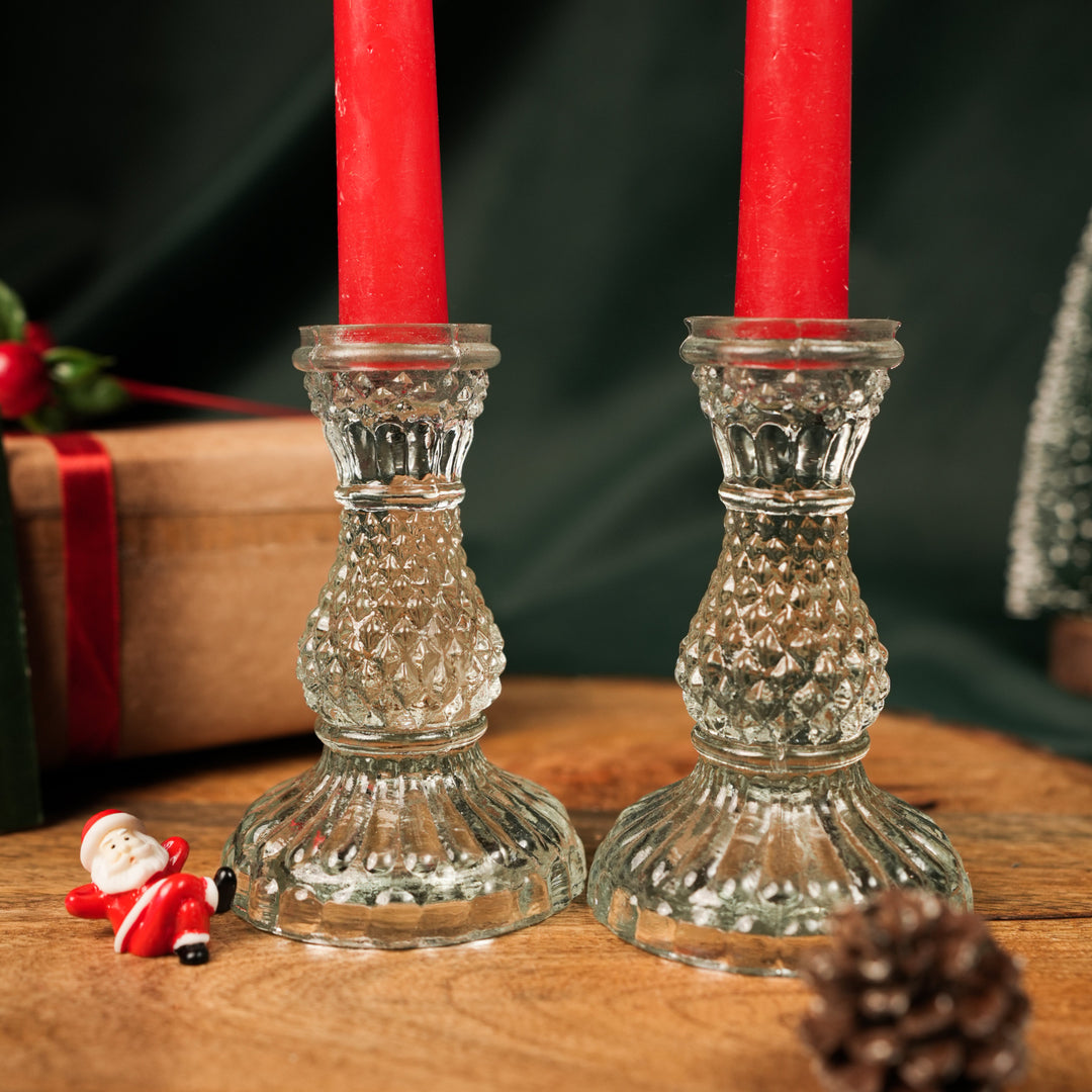 Glass Glow Candle Stand