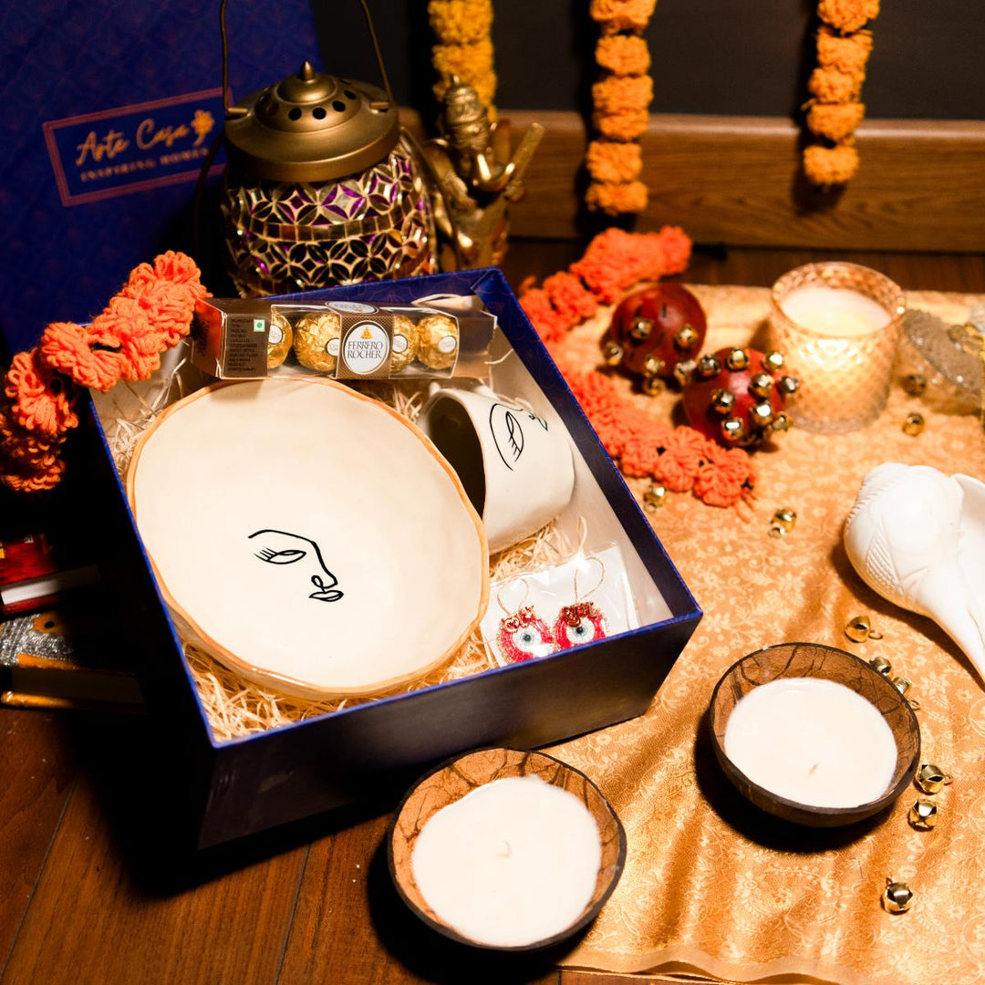 Abstract harmony diwali gift box - https://artecasa.in/