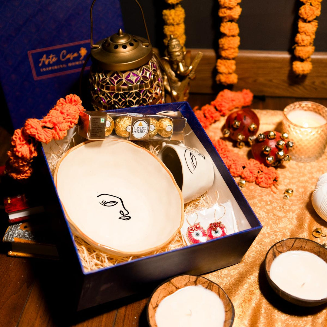 Abstract harmony diwali gift box - https://artecasa.in/