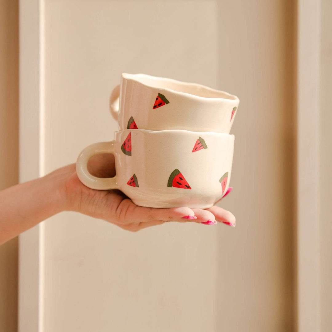 Watermelon cup- Set of 2 - https://artecasa.in/