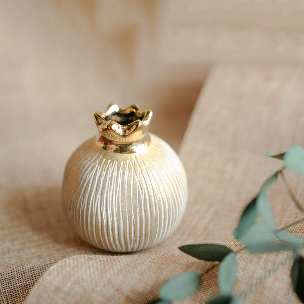 Pomegranate Jewel Vase Small | Luxury Decor – ArteCasa