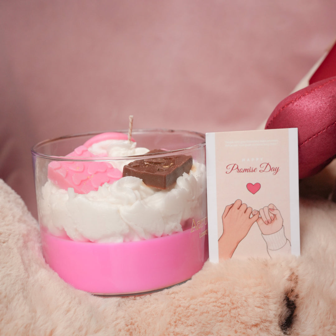 Sugar Rush Candle – Dessert Style Pink Candle | Artecasa