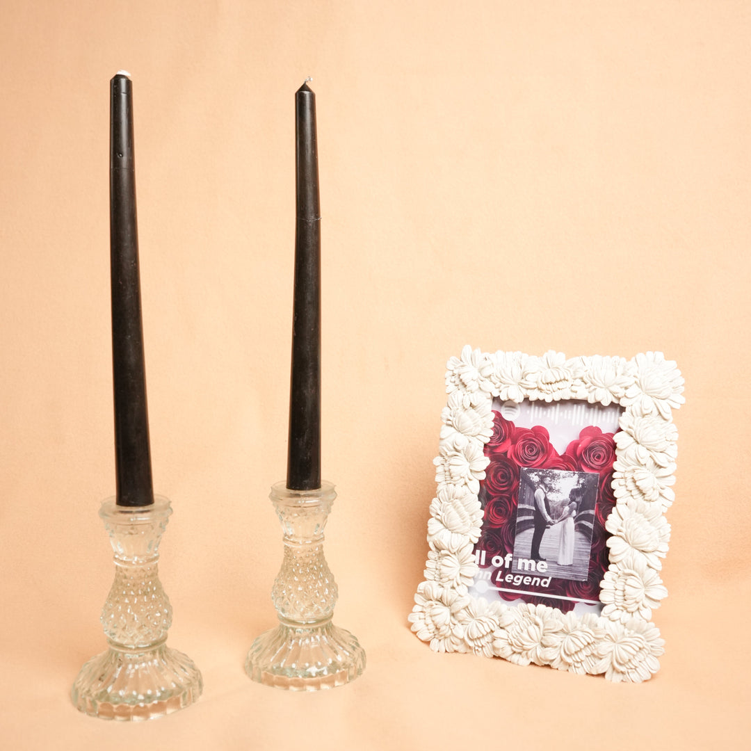 White Artisan Frame – Handcrafted Ceramic Photo Frame | Artecasa