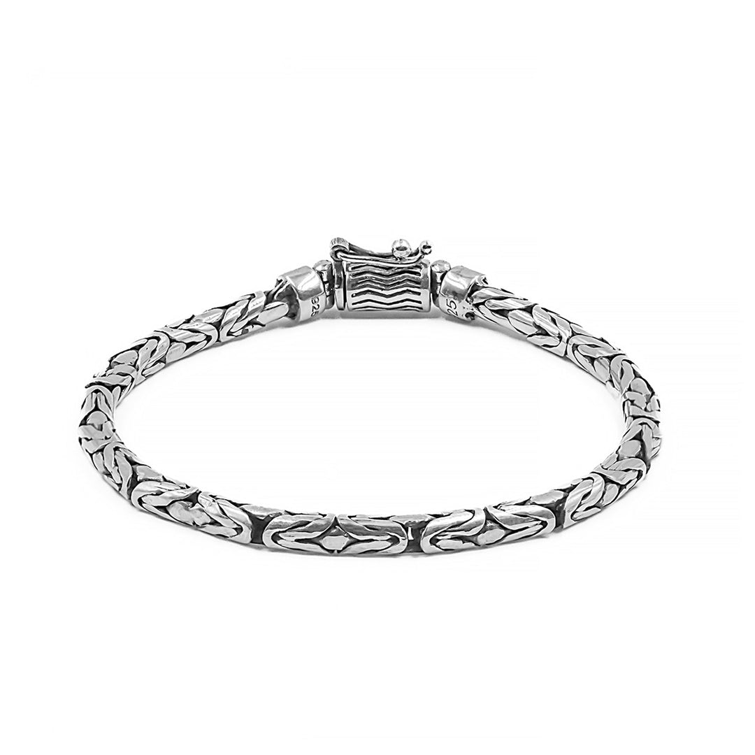 Benaras Weave - Oxidized Sterling Silver Men&