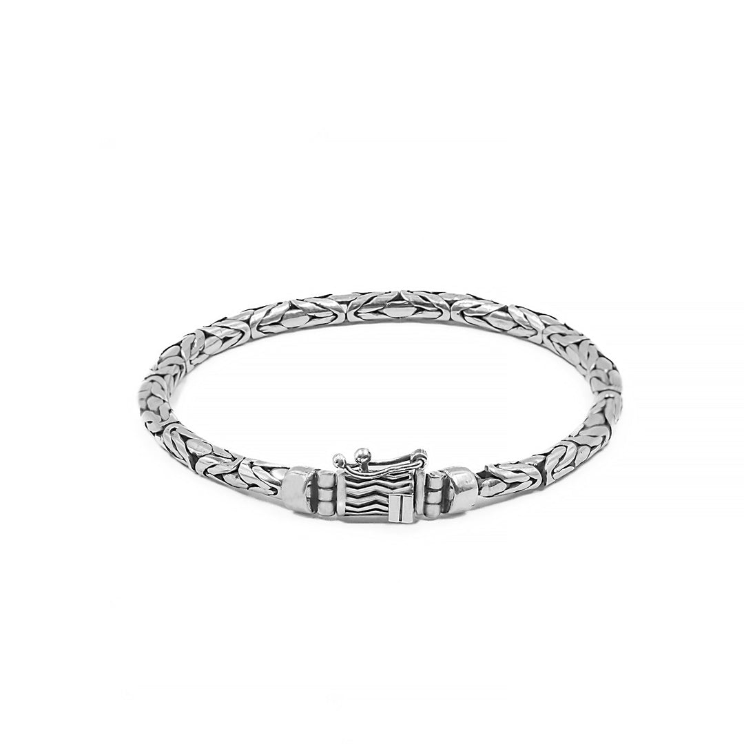 Benaras Weave - Oxidized Sterling Silver Men&