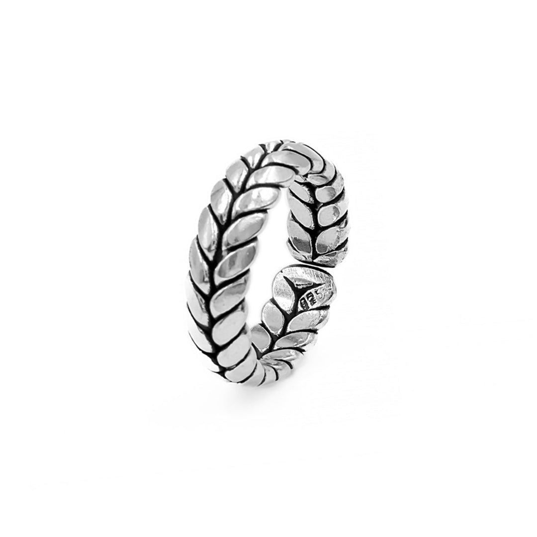 The Herringbone Weave - Sterling Silver Men&