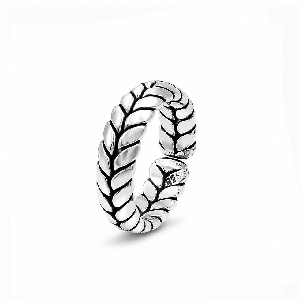The Herringbone Weave - Sterling Silver Men&