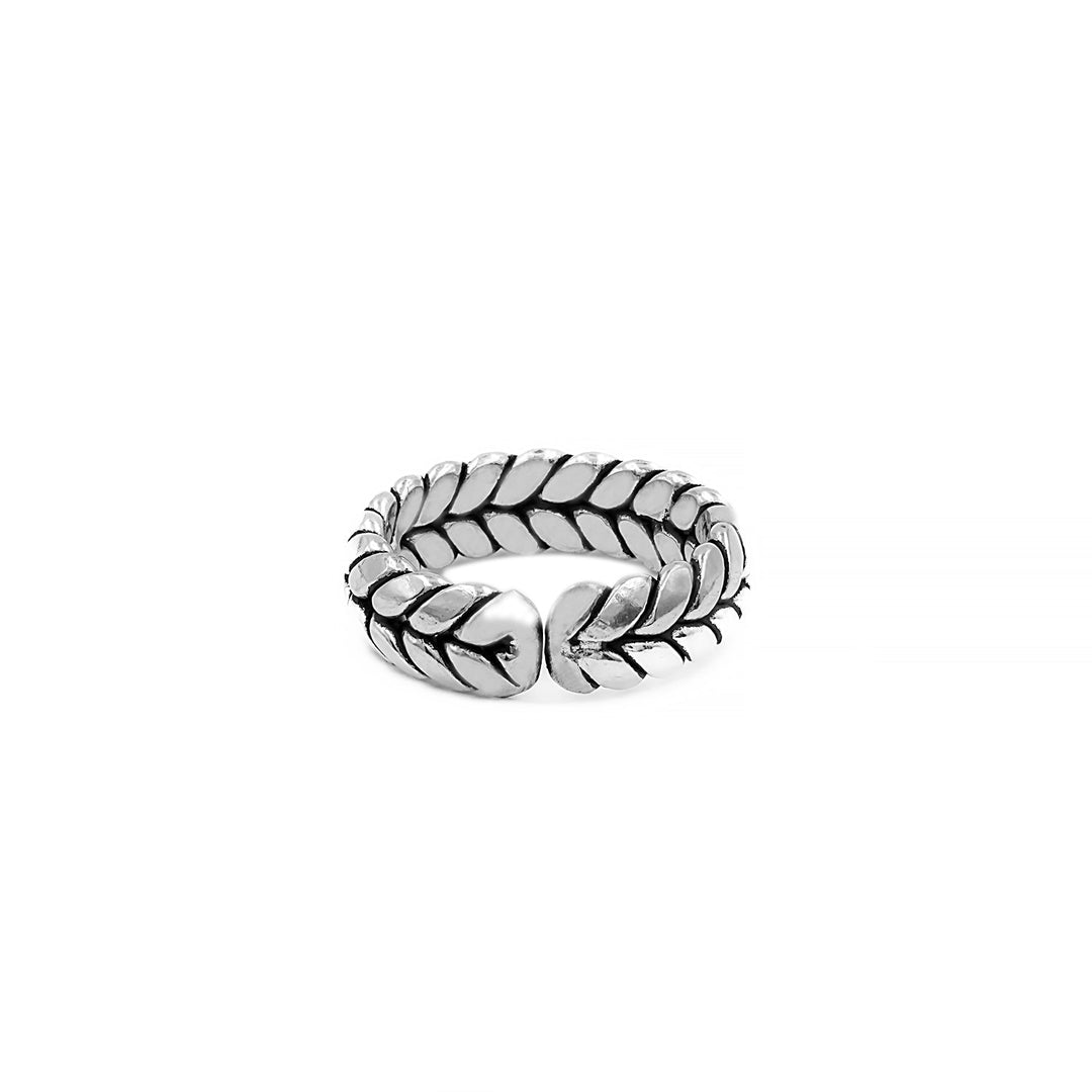 The Herringbone Weave - Sterling Silver Men&