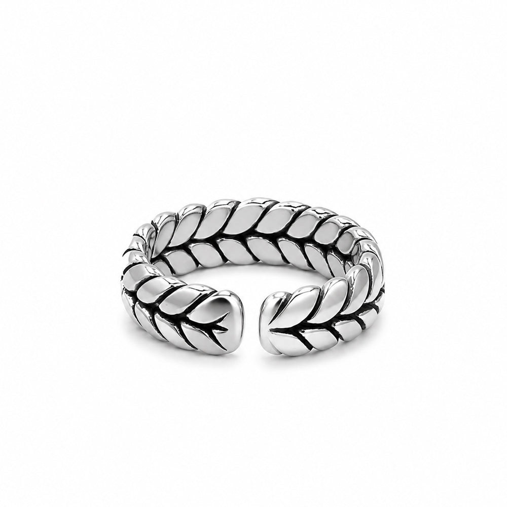 The Herringbone Weave - Sterling Silver Men&