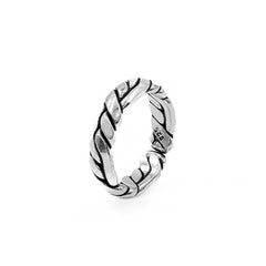 The Labyrinth Weave - Sterling Silver Men's Ring
