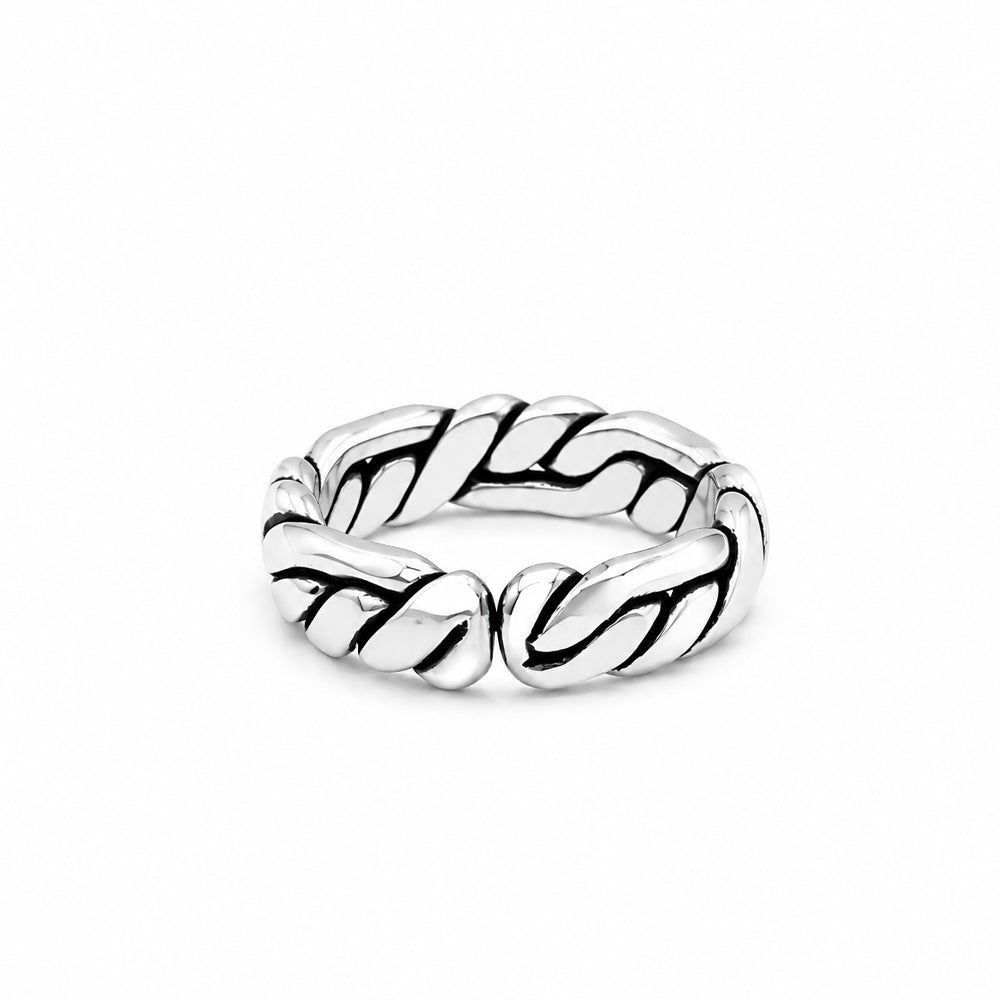 The Labyrinth Weave - Sterling Silver Men&