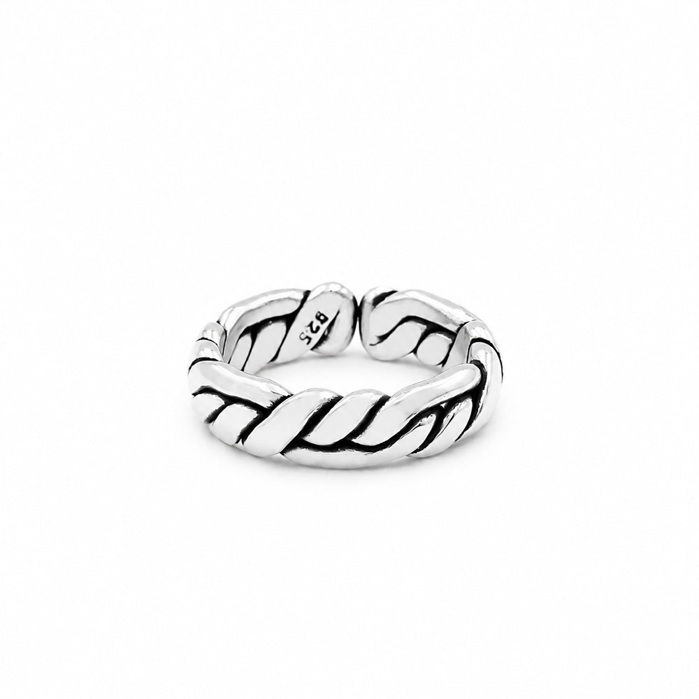 The Labyrinth Weave - Sterling Silver Men&
