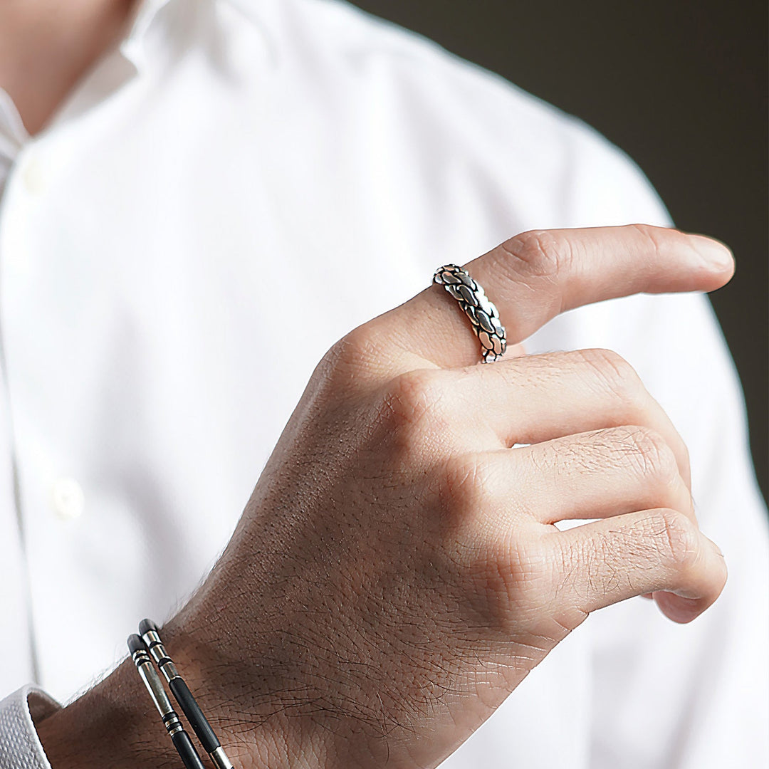 The Helix Weave - Sterling Silver Men&