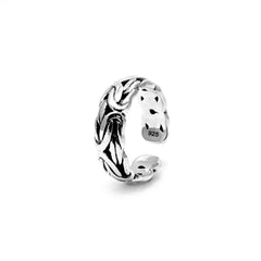 BYZAN- Hand woven Adjustable ring in Sterling Silver