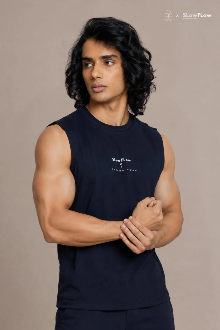 Organic Cotton Gym Tank (Carbon Black)