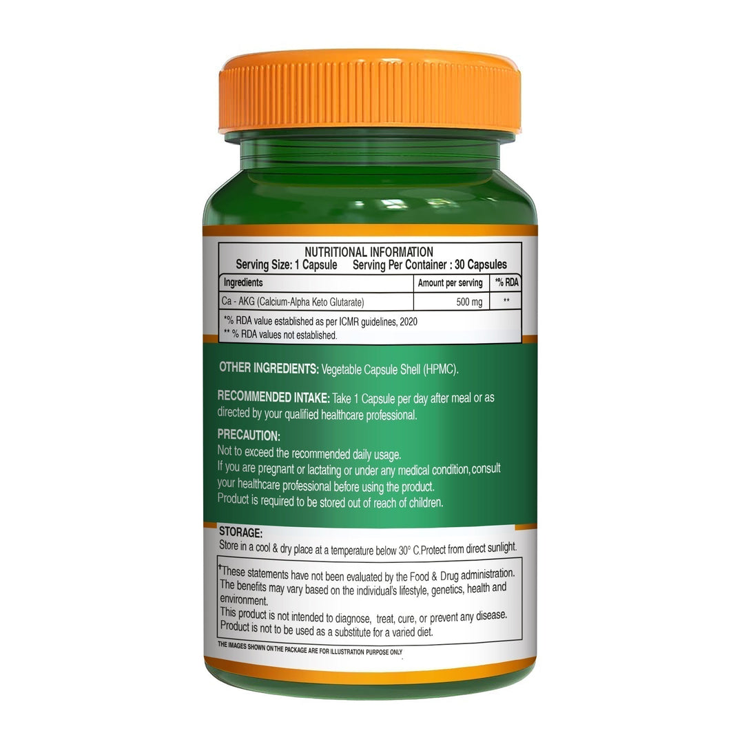 Ca-AKG  Calcium Alpha-Ketoglutarate 500mg | Bone & Joint Health