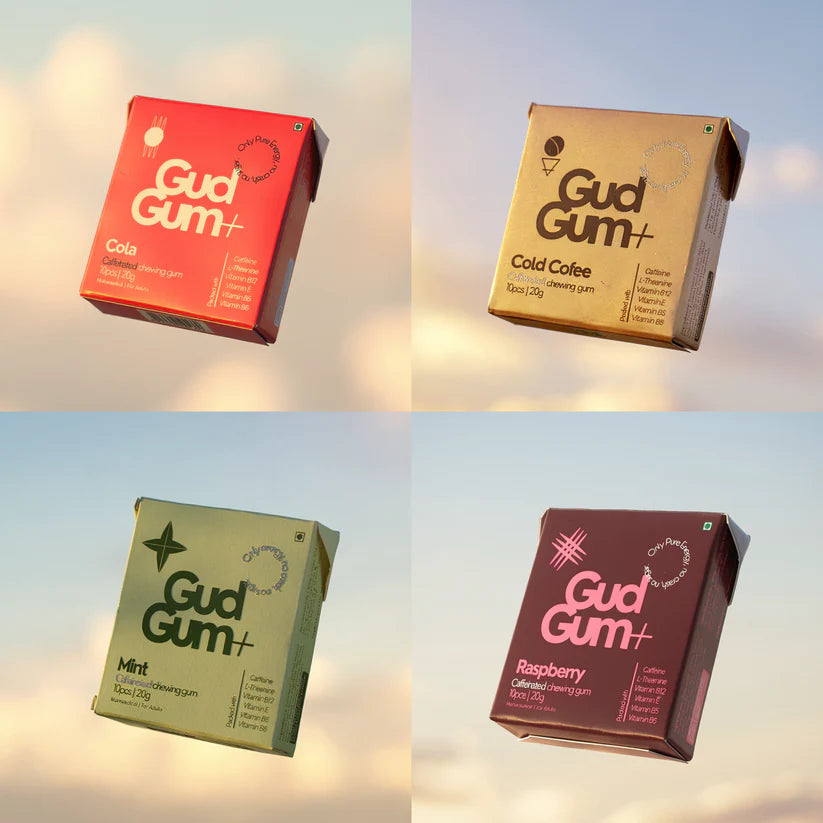 Gud Gum+ Caffeinated Gums Mini Pack