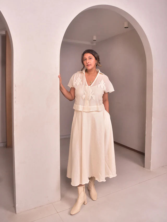 WhySoBlue Amara Applique Co-ord Set