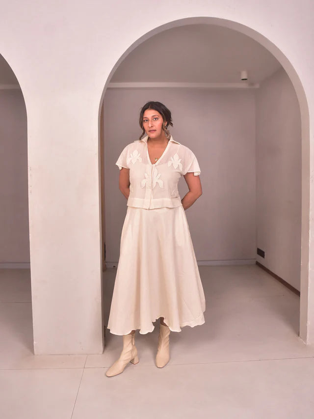 WhySoBlue Amara Applique Co-ord Set