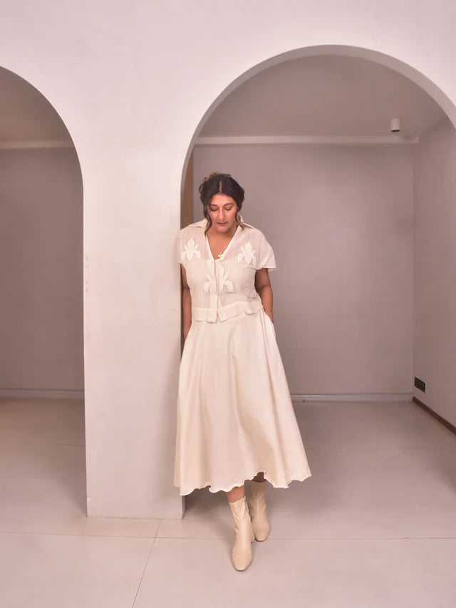 WhySoBlue Amara Applique Co-ord Set